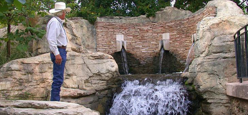 Most visitors to San Antonio, Texas are unaware that during dry times, the famous River Walk is almost all recycled water from the city's treatment plants. This is one of the discharges, located adjacent to the Henry B. González Convention Center in downtown San Antonia. (Photo courtesy Gregg Eckhardt) Posted for media use